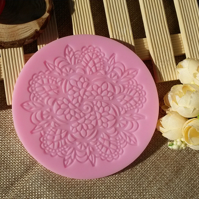 Молд силиконовый Кружево 105 мм розовый Киев - изображение 5