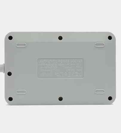 Подовжувач мережевий Power Socket 8204, 3USB, 4 розетки, 2 м, чорний Винница