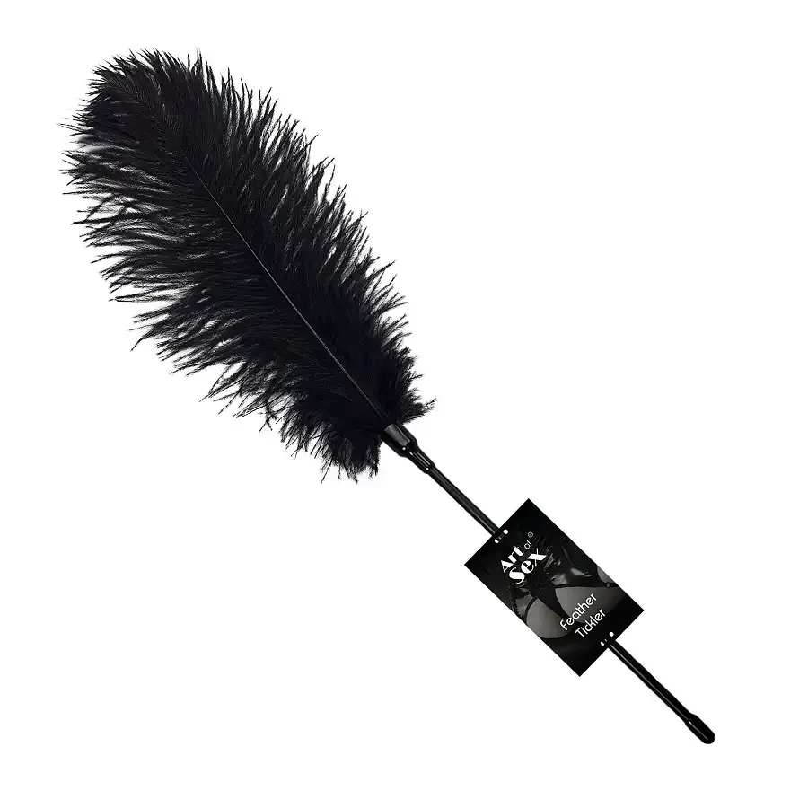 Лоскітка зі страусиним пером  Art of Sex - Feather Tickler, колір Чорний Львів - фото 1