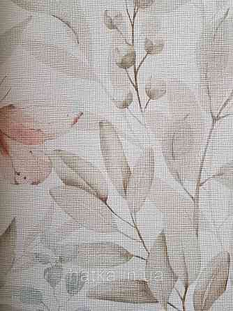 Шпалери вінілові на флізеліні метрові Sintra Edelina прованс квіти листя гілки метелика сірі бежеві рожеві Київ