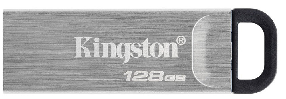 Flash Drives Kingston DataTraveler Kyson 128GB USB 3.2 (DTKN/128GB) Silver/Black (6622889) Киев - изображение 1