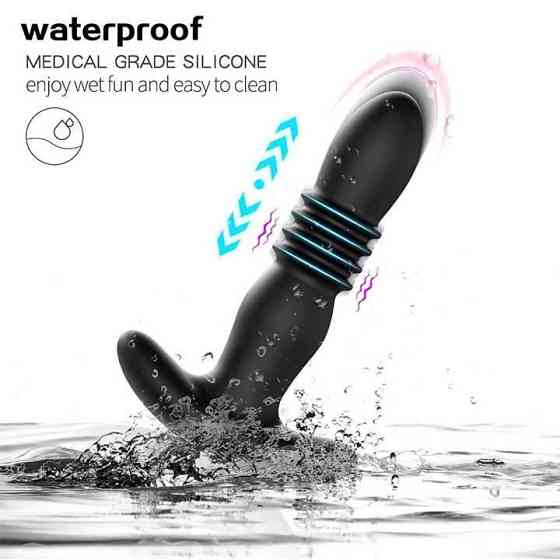 Анальний корок із вібрацією та поступальними рухами Magic Jingers — Анальні іграшки Вінниця