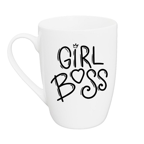 Чашка для капучіно Girl boss black 360мл (подарункова уп) 1799 Кварта Житомир