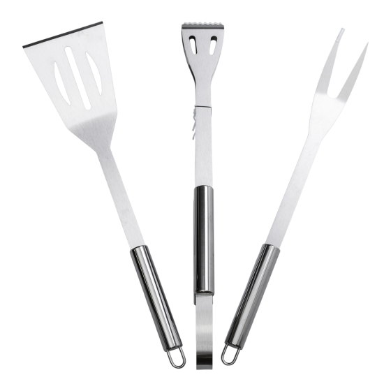 Lugi Набір аксесуарів для барбекю, мангала, гриля 3 предмети 40х10х5 см мангальне приладдя HP-2 Киев