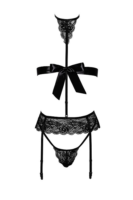 Комплект Kissable Bondage Kiss Set Black S/M Sex Aura Київ - фото 9