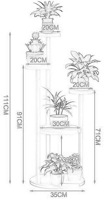 Підставка для квітів "Квінтела" зефір-венге Миколаїв - фото 2