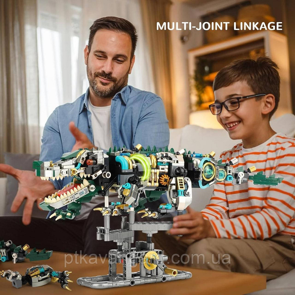 Конструктор крокодил механічний 996 деталей 13056 Хмельницький - фото 5