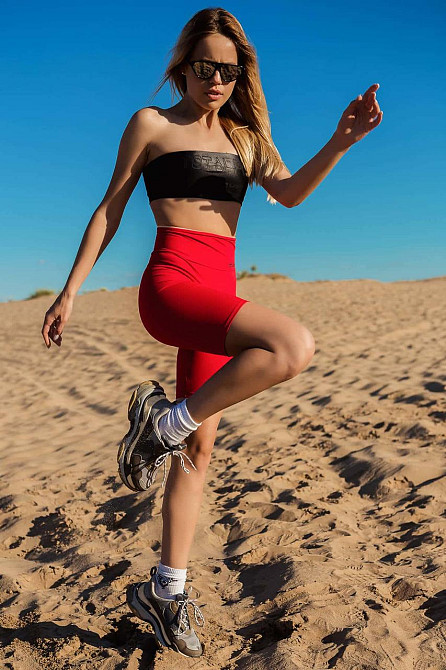 Велосипедки жиночі TotalFit HW13 Красный, XS Киев - изображение 3