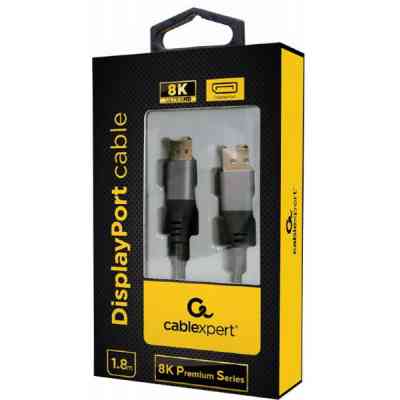 Кабель мультимедийный DisplayPort M to DisplayPort M 1.8m V1.4 Cablexpert (CC-DP8K-6) Винница