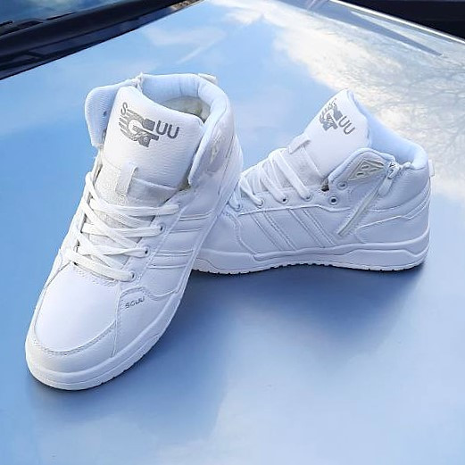 Зимові чоловічі високі Кросівки з Мехом Білі Зима Хух (розміри: 41,43,44,45,46) Дніпро - фото 2