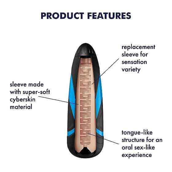 Запасной рукав-вставка для мастурбатора Satisfyer Men LUSTY TONGUES Sex Aura Киев