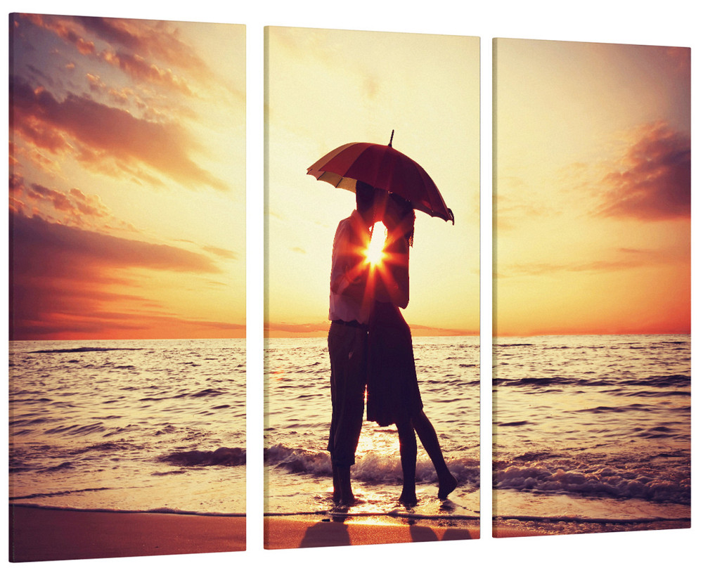 Модульная картина Пара на пляже Art-199_XXL 53x100 см Киев - изображение 1