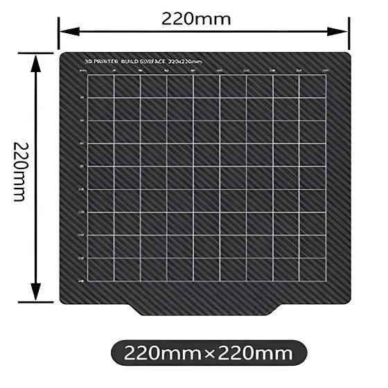 Упругая стальная магнитная пластина Hhiddo PEI - PEI 220*220 мм Киев