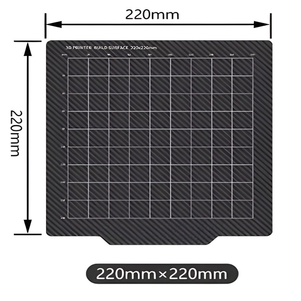 Упругая стальная магнитная пластина Hhiddo PEI - PEI 220*220 мм Киев - изображение 4