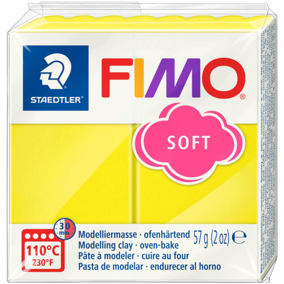 Пластика для бижутерии Soft Лимонная 57г Fimo Киев