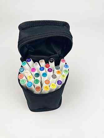 Набір маркерів Rich New для малювання і скетчинга на спиртовій основі 24 кольори! Фломастери для художників Кам'янець-Подільський