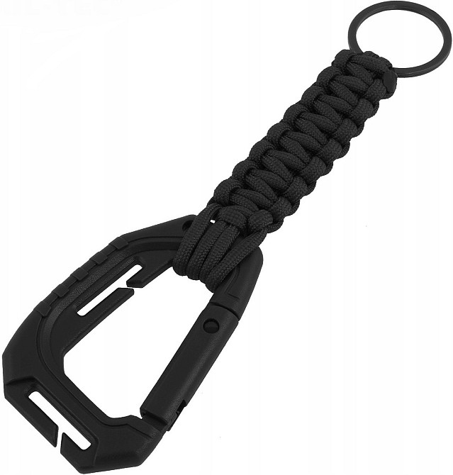 Брелок из паракорда с карабином для ключей Mil-Tec от Sturm (15908002) Black Нововолынск - изображение 3