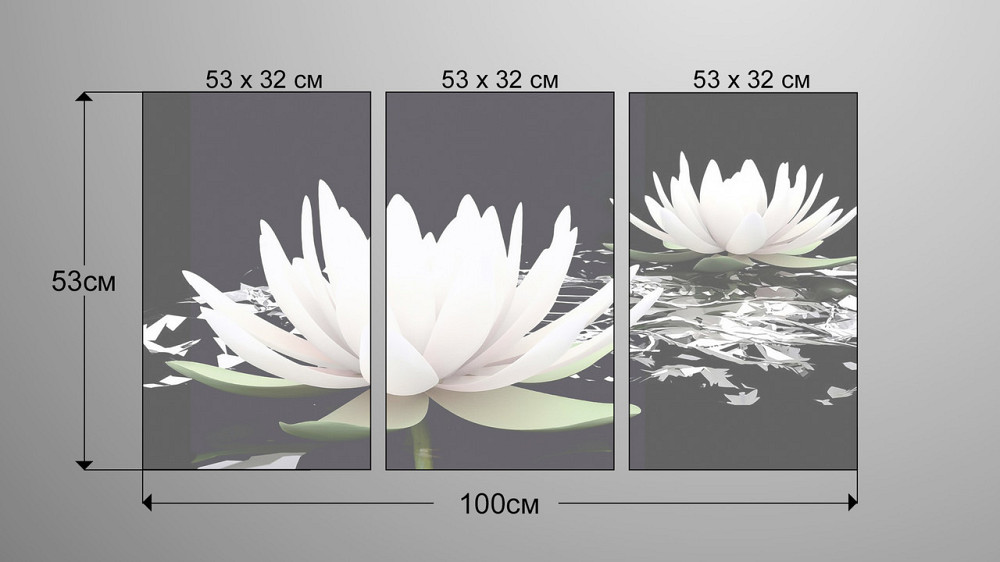 Модульная картина Цветы Лилия Art-8_3А Киев - изображение 3