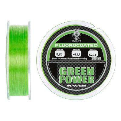 Леска Smart Green Power Fluorine 300m 0.20mm 3.7kg (1300.30.71) Винница - изображение 1