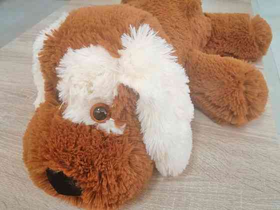 Собачка Алина Шарик 55 см коричнево-белая Киев