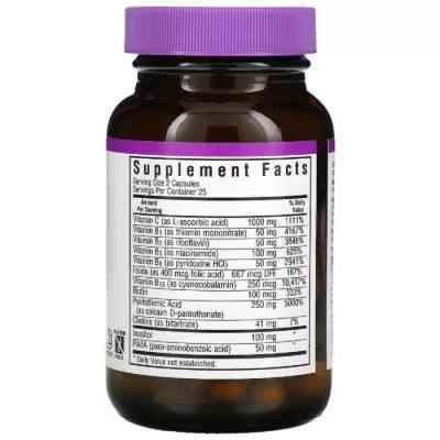 Мультивитамин Bluebonnet Nutrition Стресс В-Комплекс, Stress B-Complex, 50 вегетарианских капсул (BLB-00422) Винница
