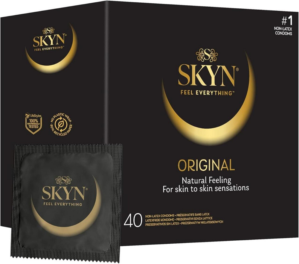 Безлатексные премиум-презервативы SKYN Original 40 шт Sex Aura Киев - изображение 1
