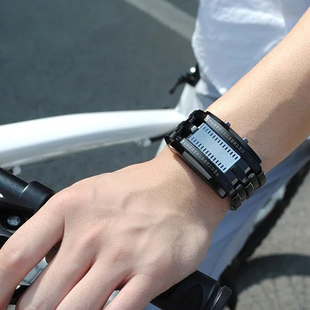 Унікальний бінарний чоловічий годинник Skmei 0926 (Чорний) Вінниця - фото 10