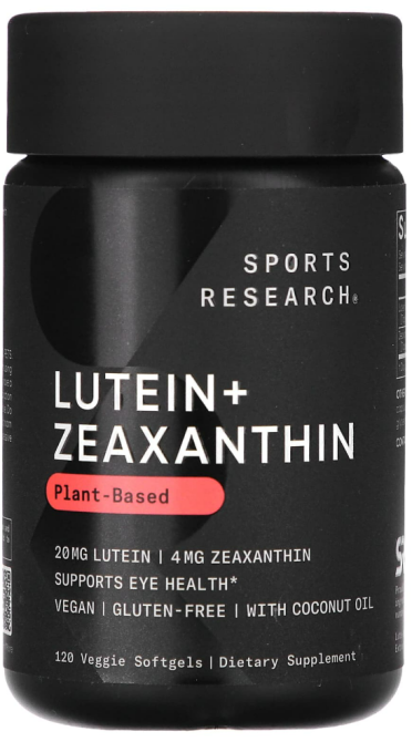 Лютеїн та зеаксантин на рослинній основі Sports Research Lutein + Zeaxanthin 120 капс Київ - фото 1