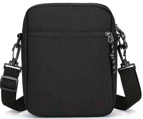 Стильна Чоловіча Чорна Сумка через Плече з с готическим принтом черепа. Харьков