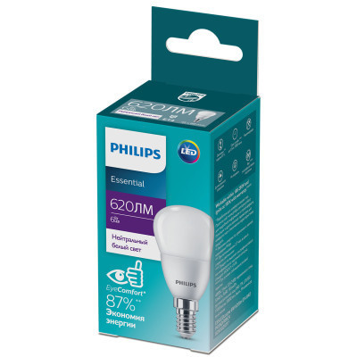 Лампочка Philips ESSLEDLustre 6W 620lm E14 840 P45NDFRRCA (929002971707) Винница - изображение 2