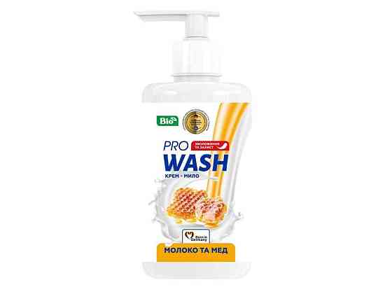 Крем-мыло жидкое 470мл Молоко и мед ТМ PRO WASH Solmir Киев
