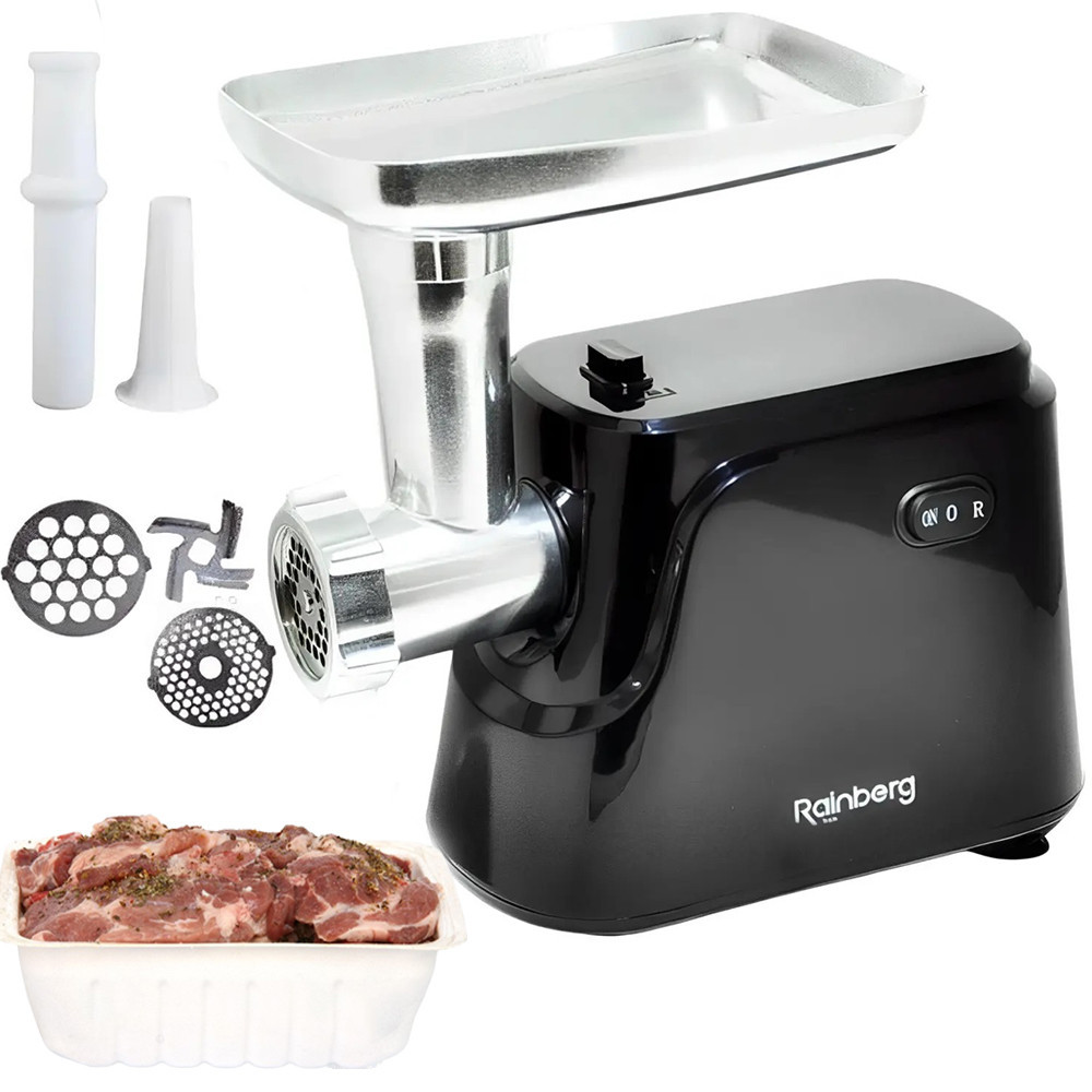 Электрическая мясорубка 2600Вт, Rainberg RB-677 /Кухонная мясорубка / Электро мясорубка шнековая Киев - изображение 1