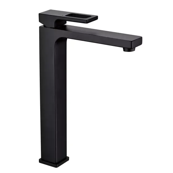 Змішувач для раковини високий GAPPO G1017-62, чорний Київ