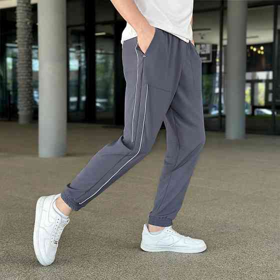 Чоловічі легкі джогери із софту антрацит Pobedov Weekend Київ