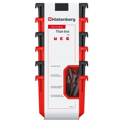 Ящик для інструментів Kistenberg набір ємностей 6 шт, 110*75*263, TITAN, KTIS11 (KTIS11) Вінниця - фото 7