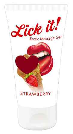 Оральне мастило Lick It! Strawberry 50 мл (веганська) Sex Aura Київ