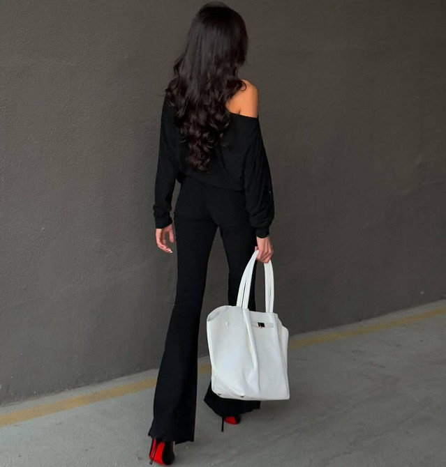 Женские классические теплые брюки-лосины микродайвинг начес 46/50 Одесса - изображение 5