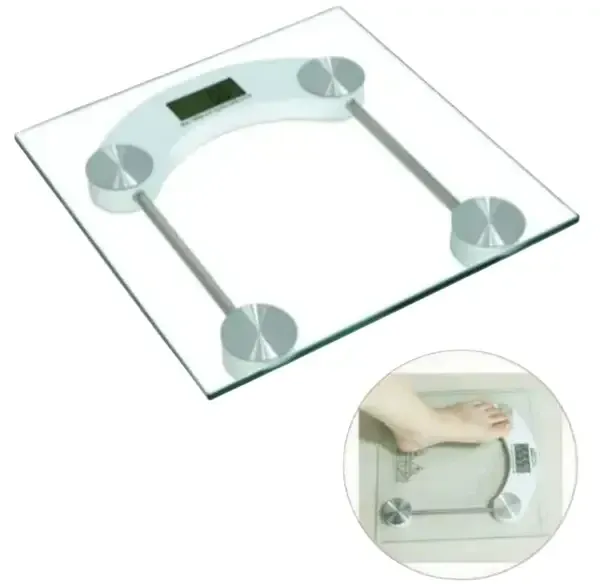 Ваги для підлоги DOMOTEC 2003B/2005D 150кг скляні, з автовідключенням на батарейці Одеса - фото 2