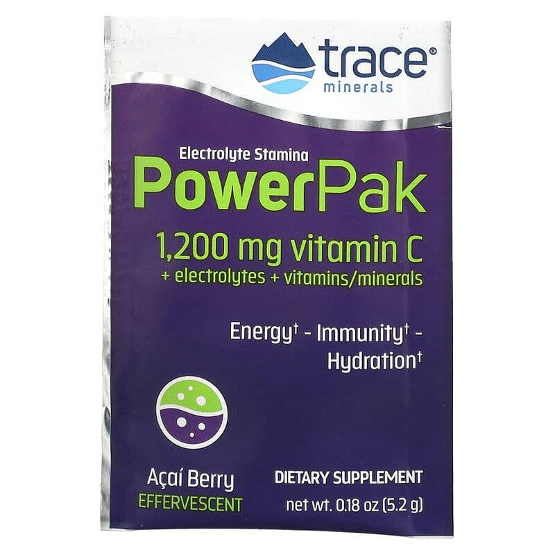 Электролиты Trace Minerals Research Electrolyte Stamina Power Pak 30 пак ягоды асаи Киев - изображение 3
