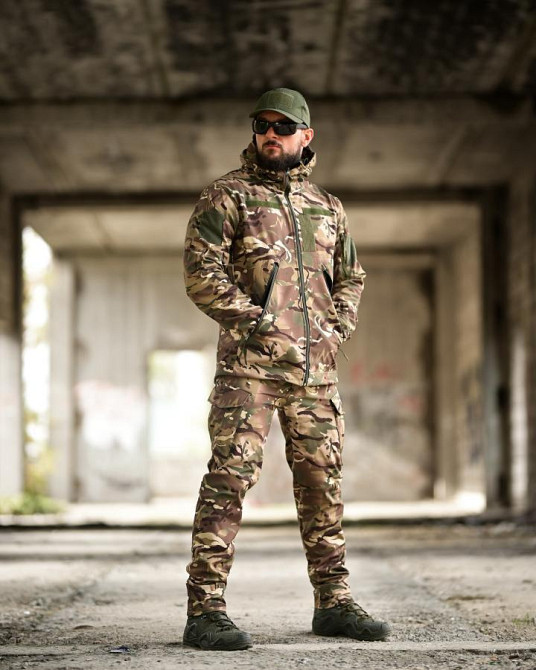 Демисезонный тактический костюм софтшел DEMENTIOZ мультикам ВТ6842 Одесса - изображение 12