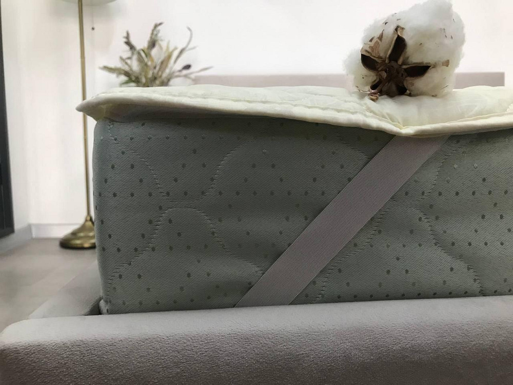 Ecotton Наматрацник Ecotton 140х200 см захисний з резинкою по кутах бежевий (40-0024 Papyrus) Коломыя - изображение 6