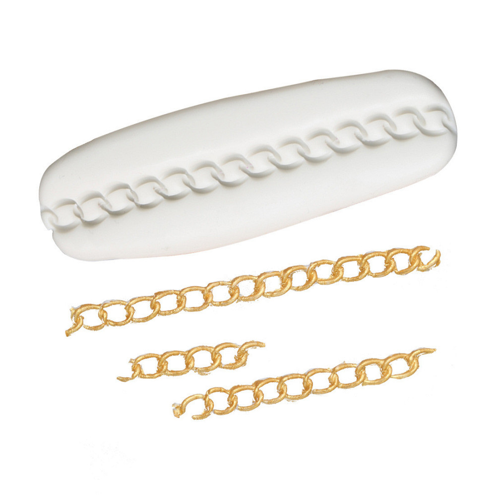 Силиконовая форма Цепочка 107 на 37 мм серый Киев - изображение 1