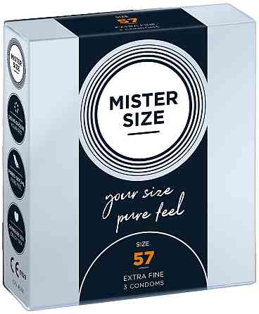 Презервативы Mister Size 57mm (3 шт) Sex Aura Киев