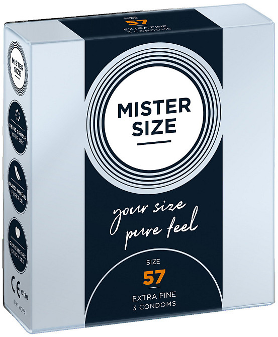 Презервативи Mister Size 57 mm (3 шт.) Sex Aura Київ - фото 3