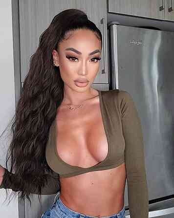 Хвост накладной длинный вьющийся каштановый, шиньон на шнурке волнистый, термостойкие коричневые волосы 75 см Киев