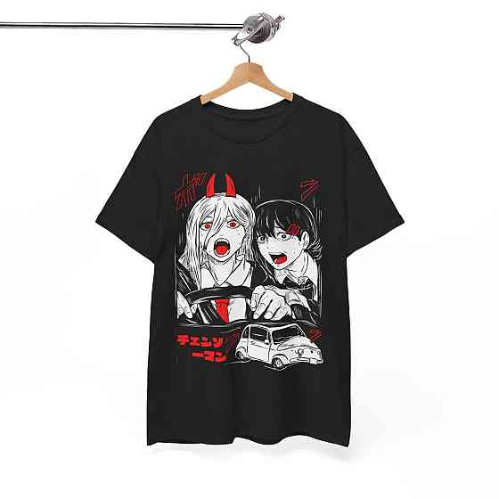 Футболка для мальчика аниме Человек-бензопила оверсайз (рост от 165 до 180 ) Черний AnimeJ0435m Днепр