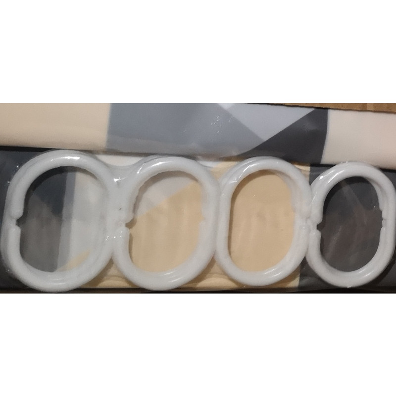 Шторка для ванной Zerix SCP-007-180x200 из PEVA (полиэтиленвинилацетата) длинная (Узор 