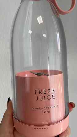 Портативный беспроводной мини блендер для смузи Prime Sport FRESH JUICE - 350 мл, розовый Киев