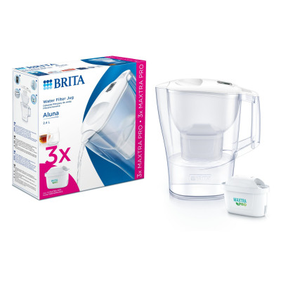 Фильтр-кувшин Brita Aluna Memo MXPro 2.4л (1.4л очищеної води) з фільтр-картриджем 3шт, білий (1053054) Винница - изображение 7