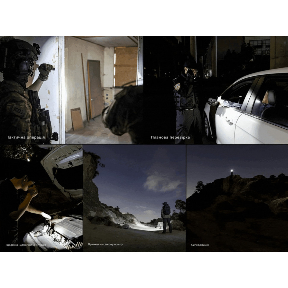 Ліхтар тактичний ручний Fenix PD35R ACE LED 2000 лм + наключний ліхтар CL01 (помаранчевий) | Лімітована серія Київ - фото 17